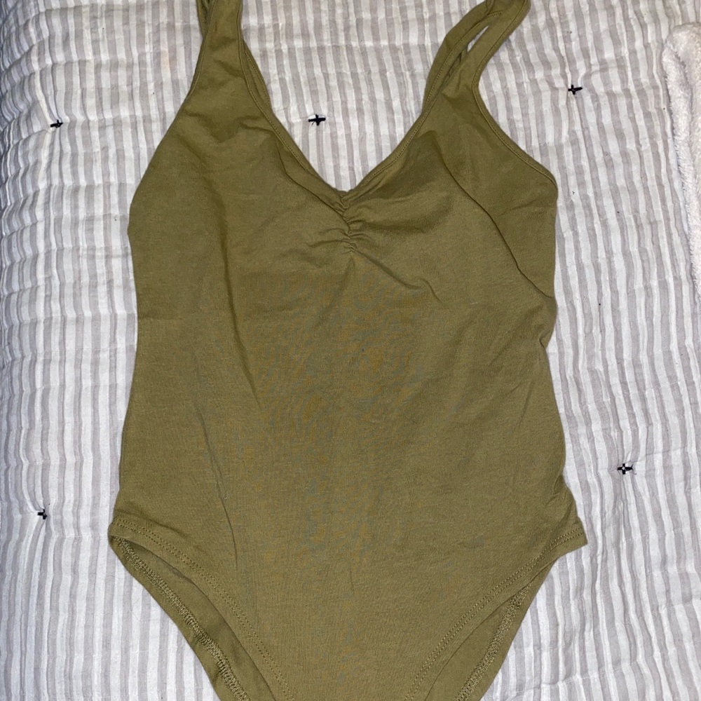 Green Body suit Tank Top